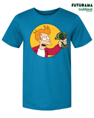 FUTURAMA - Shut up and take my money Tee - Columbia Blue