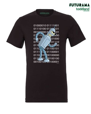 FUTURAMA - Byte my shiny metal a$$! (ASCII) Tee - Vintage Black