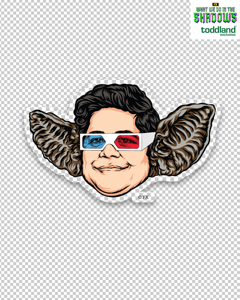 WWDITS - 3D Guillermo clear die cut sticker