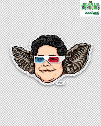 WWDITS - 3D Guillermo clear die cut sticker