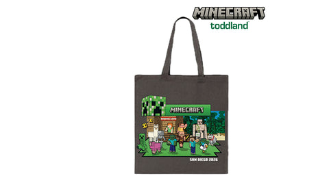 MINECRAFT- 2026 San Diego Booth heavy canvas grocery tote - (ships 8/1-8/30)