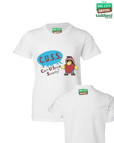 Big City Greens - YOUTH CUSS tee - White