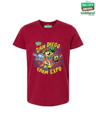 Big City Greens - YOUTH Farm Expo tee - Cardinal Red
