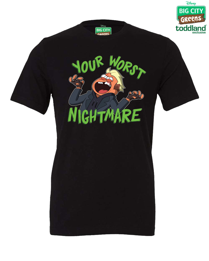 Big City Greens - ADULT Worst Nightmare tee - Black