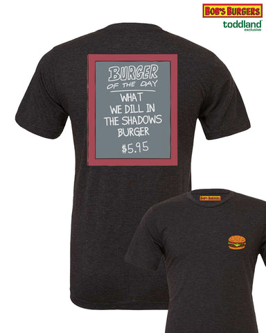 Bob's Burgers - What We Dill in the Shadows tee - heather black