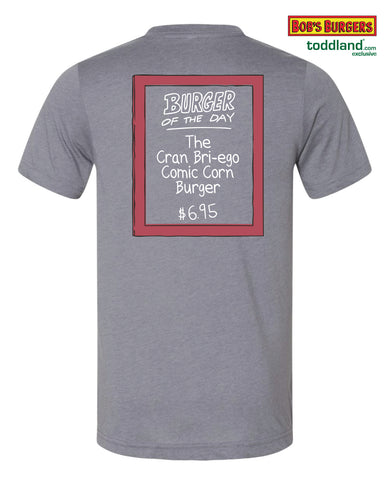 2026 Bob's Burgers - Comic Con Burger of the Day Tee - gray