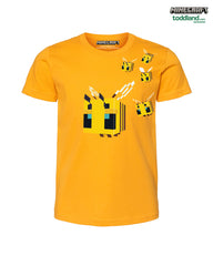 Minecraft - 2025 ADULT Bee tee - Gold (*ships mid august or sooner)