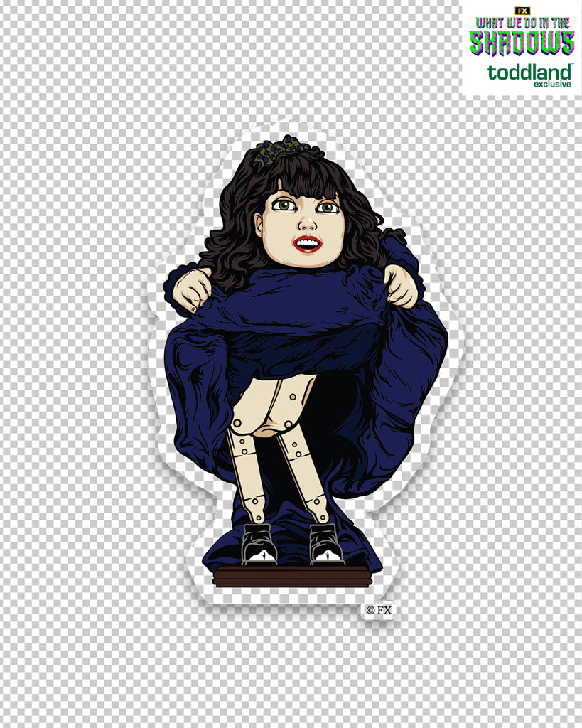 WWDITS - Dancing Dolly clear die cut sticker