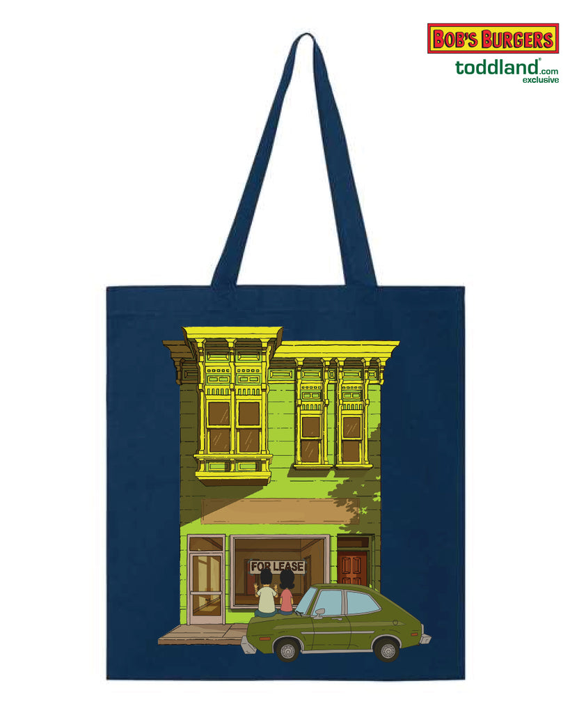 Bob's Burgers - For Lease heavy canvas grocery tote - Navy