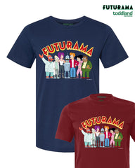 FUTURAMA - Frontsides & Backsides tee - solid navy