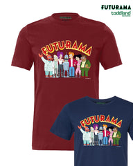 FUTURAMA - Frontsides & Backsides tee - cardinal red