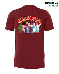 FUTURAMA - Frontsides & Backsides tee - cardinal red