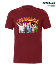 FUTURAMA - Frontsides & Backsides tee - cardinal red