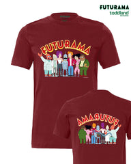 FUTURAMA - Frontsides & Backsides tee - cardinal red