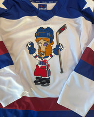 American Dad! - 2026 Actual Authentic Hockey Jerseys (white) - pre-order closes 8/14/26. ships 11/1/26