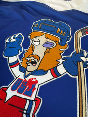 American Dad! - 2026 Actual Authentic Hockey Jerseys (blue) - pre-order closes 8/14/26. ships 11/1/26