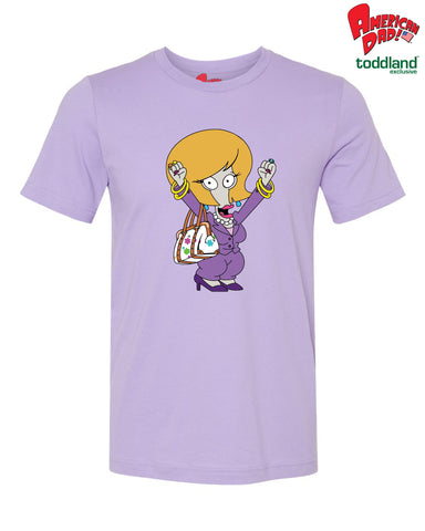 American Dad! - 2026 Jeannie Gold Tee- Dark Lavender