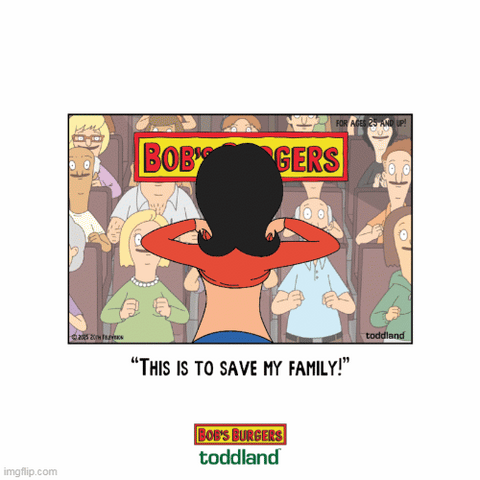 Bob's Burgers - This is to save my family - MOTION - hard enamel pin