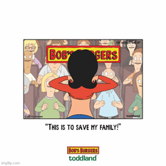 Bob's Burgers - This is to save my family - MOTION - hard enamel pin
