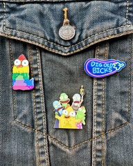 Solar Opposites - Pride Pupa 1.5" Hard Enamel Pin