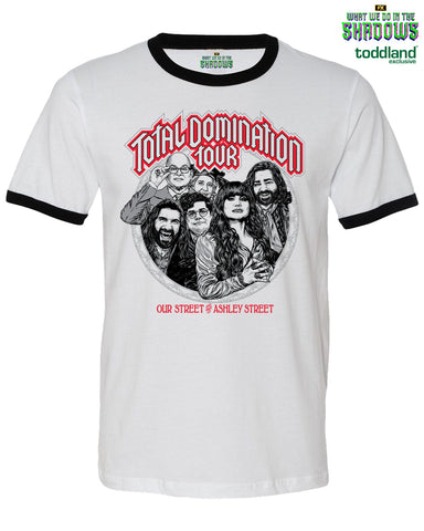 WWDITS - Total Domination Tour ringer tee - White/black