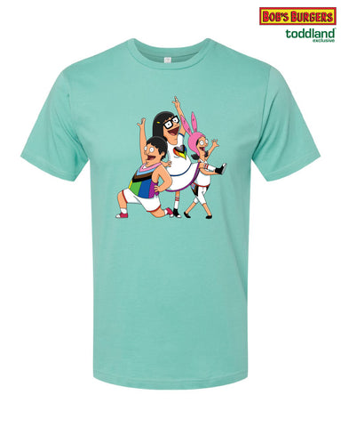 2026 Bob's Burgers Pride - 2026 Gene Tina and Louise Tee (saltwater green/blue)
