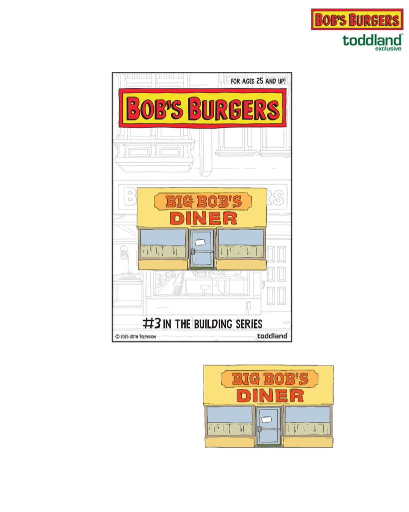 Bob's Burgers - Big Bobs Diner - #3 in the building series - hard enamel pin