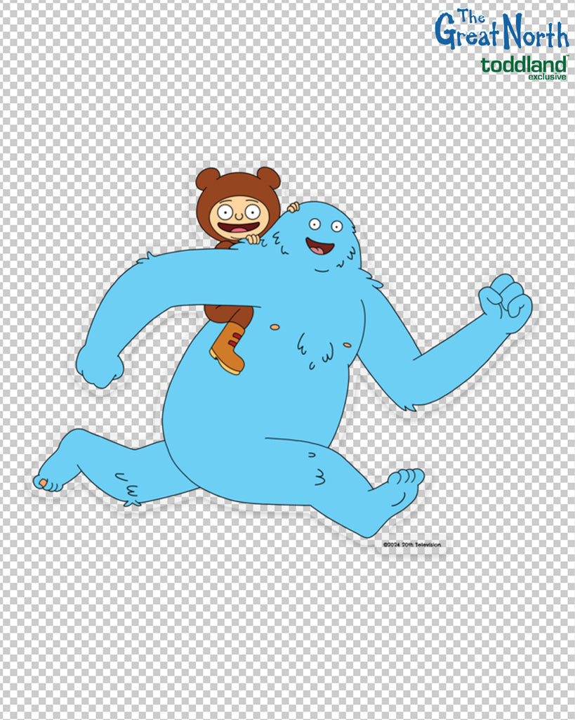 The Great North - Bigfoot Society Clear Die Cut Sticker