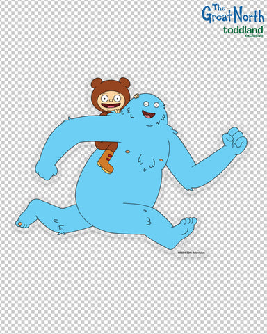 The Great North - Bigfoot Society Clear Die Cut Sticker