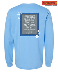 Bobs Burgers - Holiday 2023 Hanukkah Burger of the Day Tee - long sleeve blue