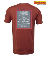 Bobs Burgers - Thanksgiving 2023 Burger of the Day Tee - rust