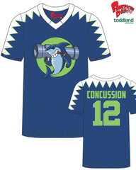 American Dad! - 2026 Bazooka Sharks Johnny Concussion Jersey - pre-order closes 8/14/26. ships 9/1/26