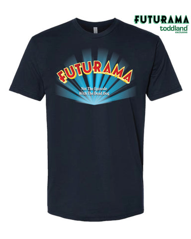 Futurama - 2026 "Not The Episode With The Dead Dog" Tee - Navy Blue
