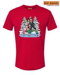 Bobs Burgers - Holiday Family Tee - red