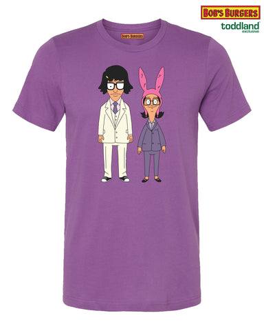 Bob's Burgers - Tina/Louise Fischoeder Tee - Royal Purple