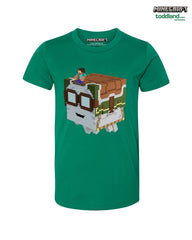 Minecraft - 2025 YOUTH Happy Ghast tee - Green (*ships mid august or sooner)