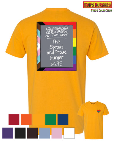2026 Bob's Burgers Pride - 2026 Burger of the Day - Sprout and Proud Tee