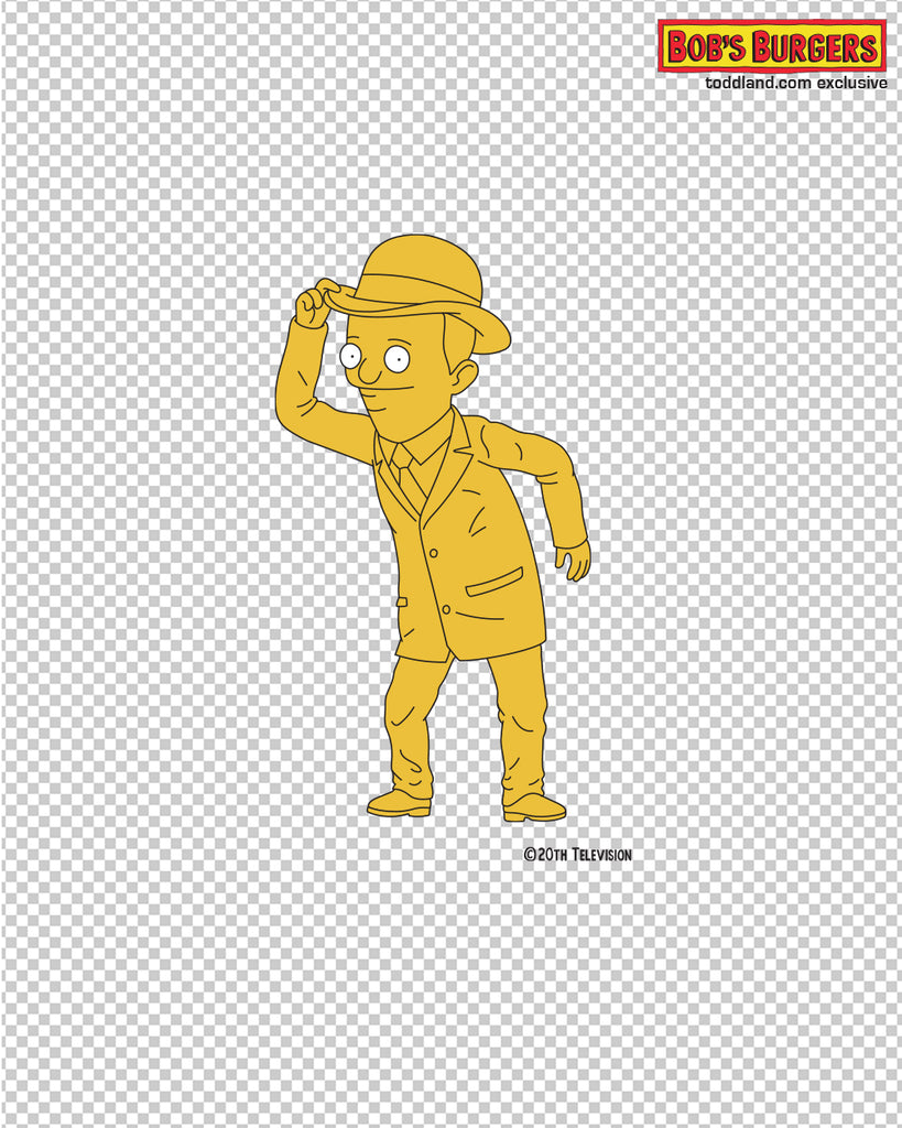 Bob's Burgers - Golden Rudy Clear Die Cut Sticker