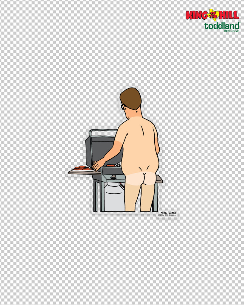 King of the Hill - Diminished Gluteal Syndrome Clear Die Cut Sticker