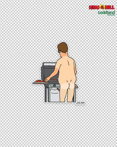 King of the Hill - Diminished Gluteal Syndrome Clear Die Cut Sticker