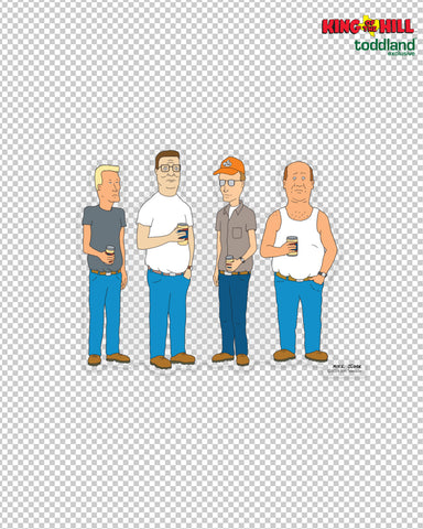 King of the Hill - The Alley Clear Die Cut Sticker