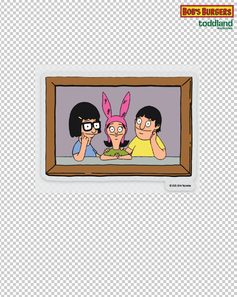 Bob's Burgers - Kids Portrait Clear Die Cut Sticker