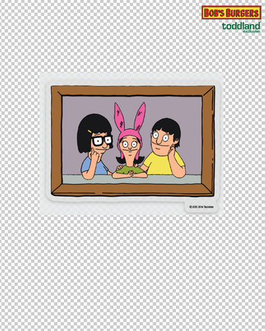 Bob's Burgers - Kids Portrait Clear Die Cut Sticker