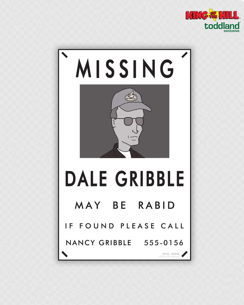 King of the Hill - Missing Gribble sticker