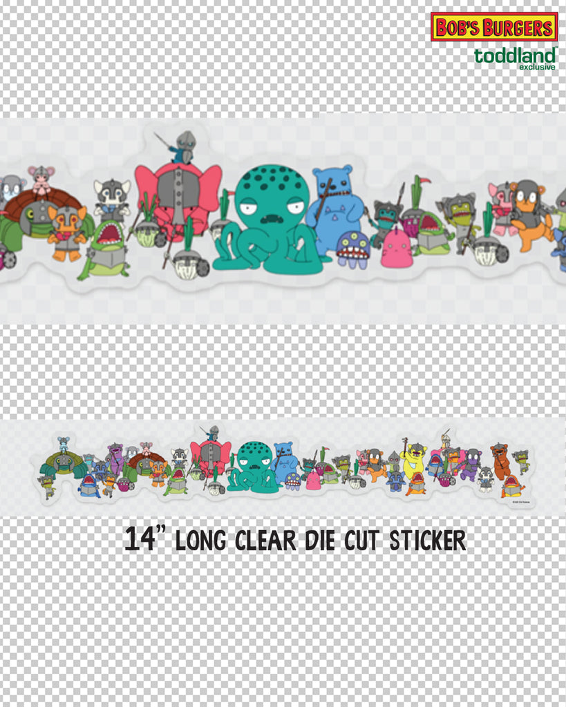 Bob's Burgers - Flu-ouise Long Clear Die Cut Sticker