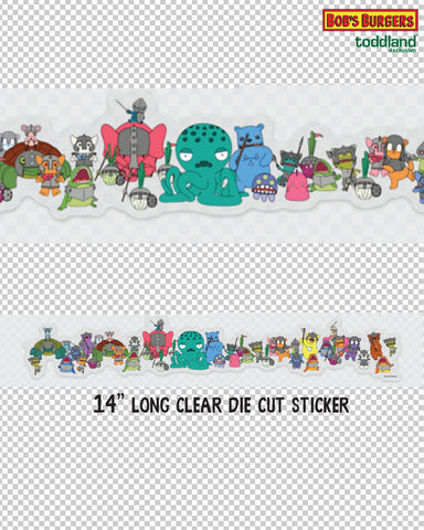 Bob's Burgers - Flu-ouise Long Clear Die Cut Sticker