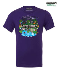 MINECRAFT - 2024 Night time Tee - Purple (*ships after con mid august or sooner)