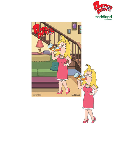 American Dad! - 2026 Orange Soda Francine Enamel Pin