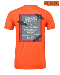 Bobs Burgers - Halloween 2023 Burger of the Day Tee - orange