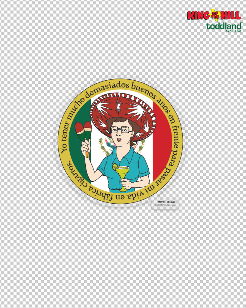 King of the Hill - Senora Peggy Hill Clear Die Cut Sticker